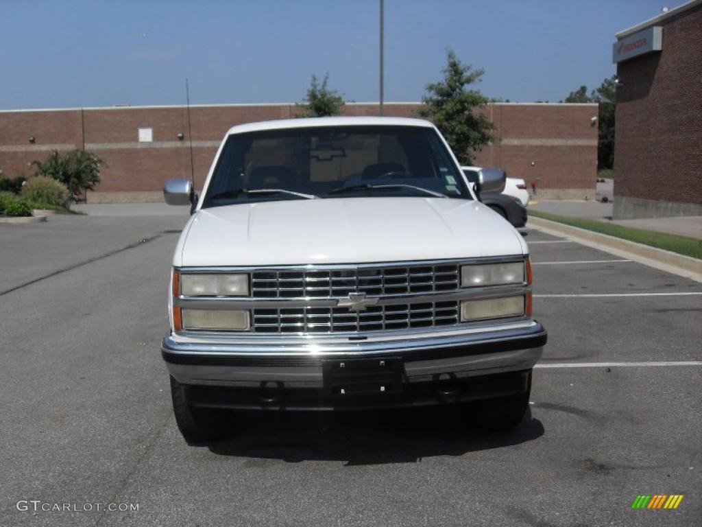 1993 C/K K1500 Extended Cab 4x4 - White / Blue photo #2