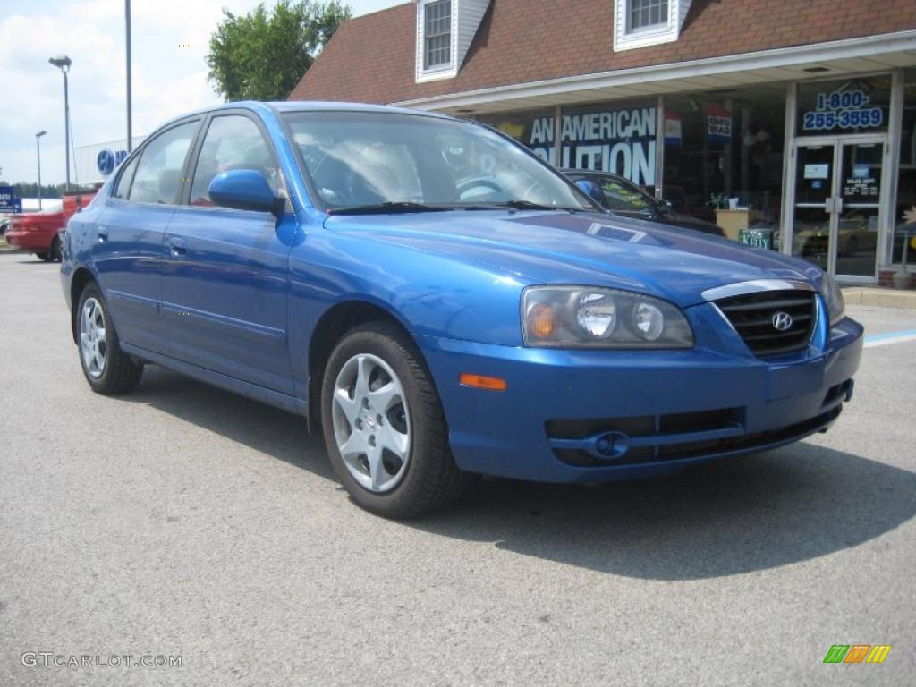 2005 Tidal Wave Blue Hyundai Elantra Gls Sedan #33935756 