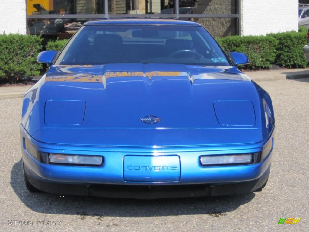 1993 Corvette Convertible - Quasar Blue Metallic / Black photo #2