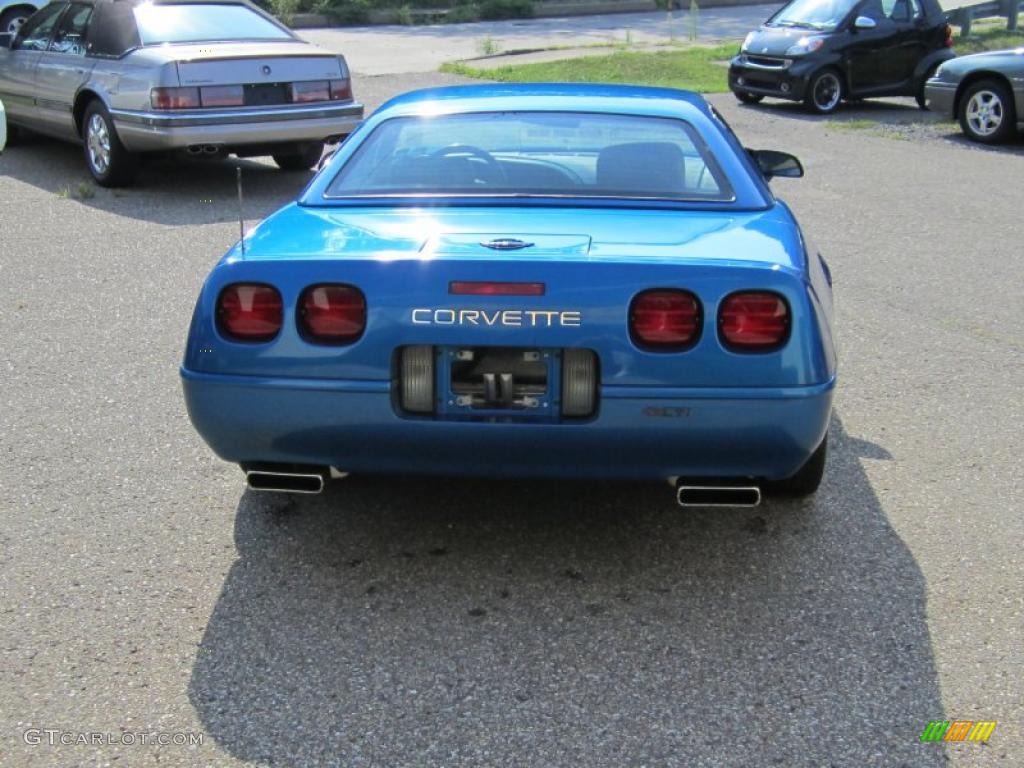 1993 Corvette Convertible - Quasar Blue Metallic / Black photo #8
