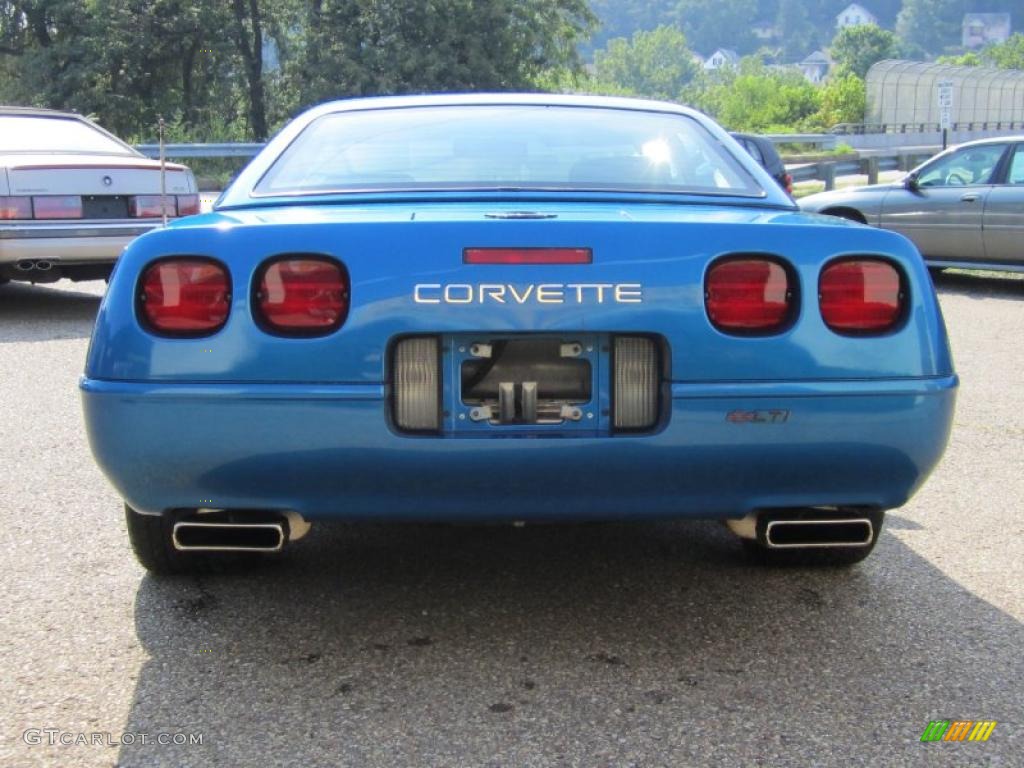 1993 Corvette Convertible - Quasar Blue Metallic / Black photo #10