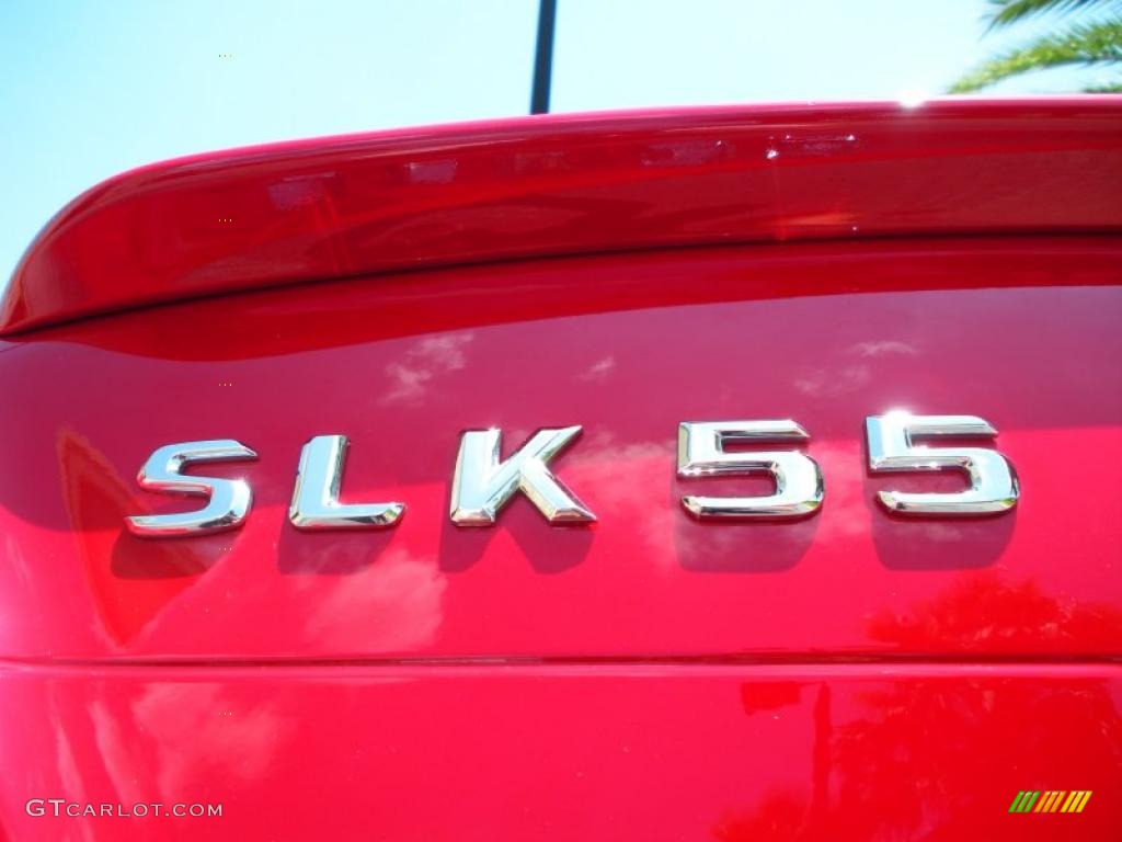 2006 SLK 55 AMG Roadster - Mars Red / Ash photo #14