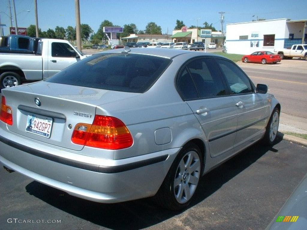 2005 3 Series 325i Sedan - Titanium Silver Metallic / Black photo #4