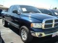 2002 Patriot Blue Pearlcoat Dodge Ram 1500 SLT Quad Cab 4x4  photo #3