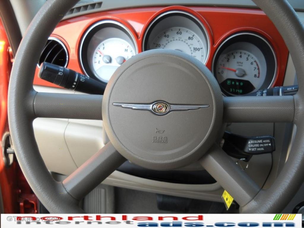 2007 PT Cruiser Touring - Tangerine Pearl / Pastel Pebble Beige photo #19
