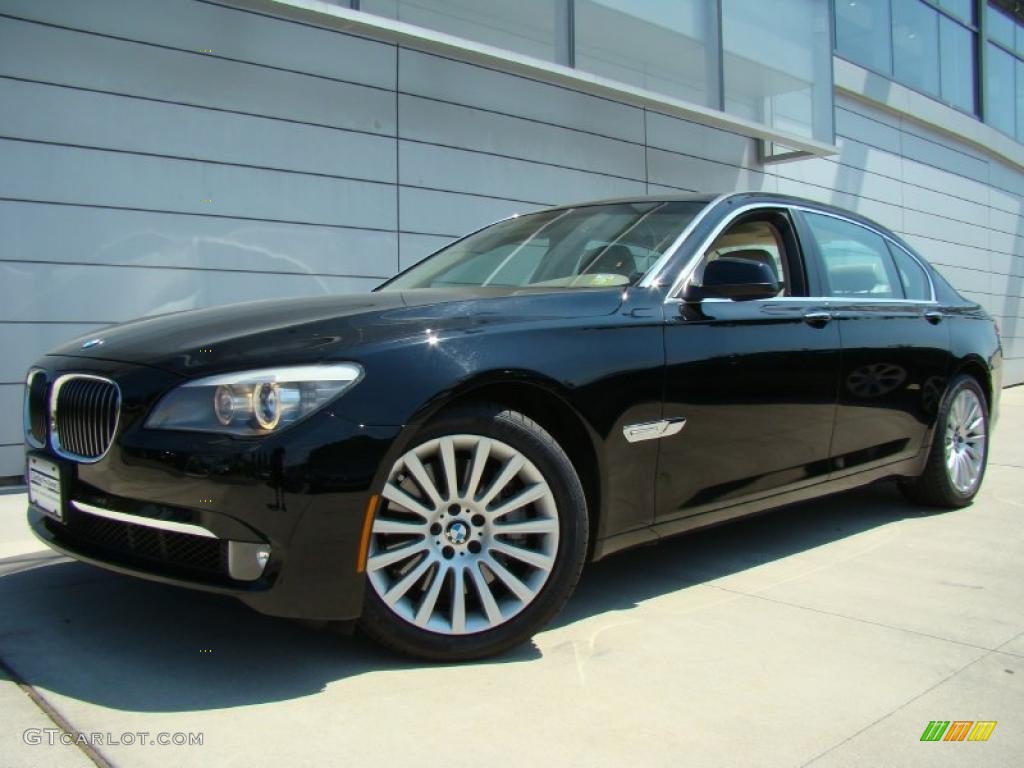 2009 7 Series 750Li Sedan - Jet Black / Oyster Nappa Leather photo #1