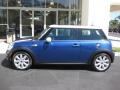 2009 Lightning Blue Metallic Mini Cooper S Hardtop  photo #3