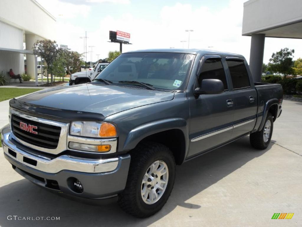 2006 Sierra 1500 Z71 Crew Cab 4x4 - Stealth Gray Metallic / Dark Pewter photo #3