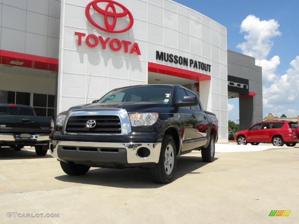 2008 Tundra SR5 CrewMax - Black / Graphite Gray photo #1