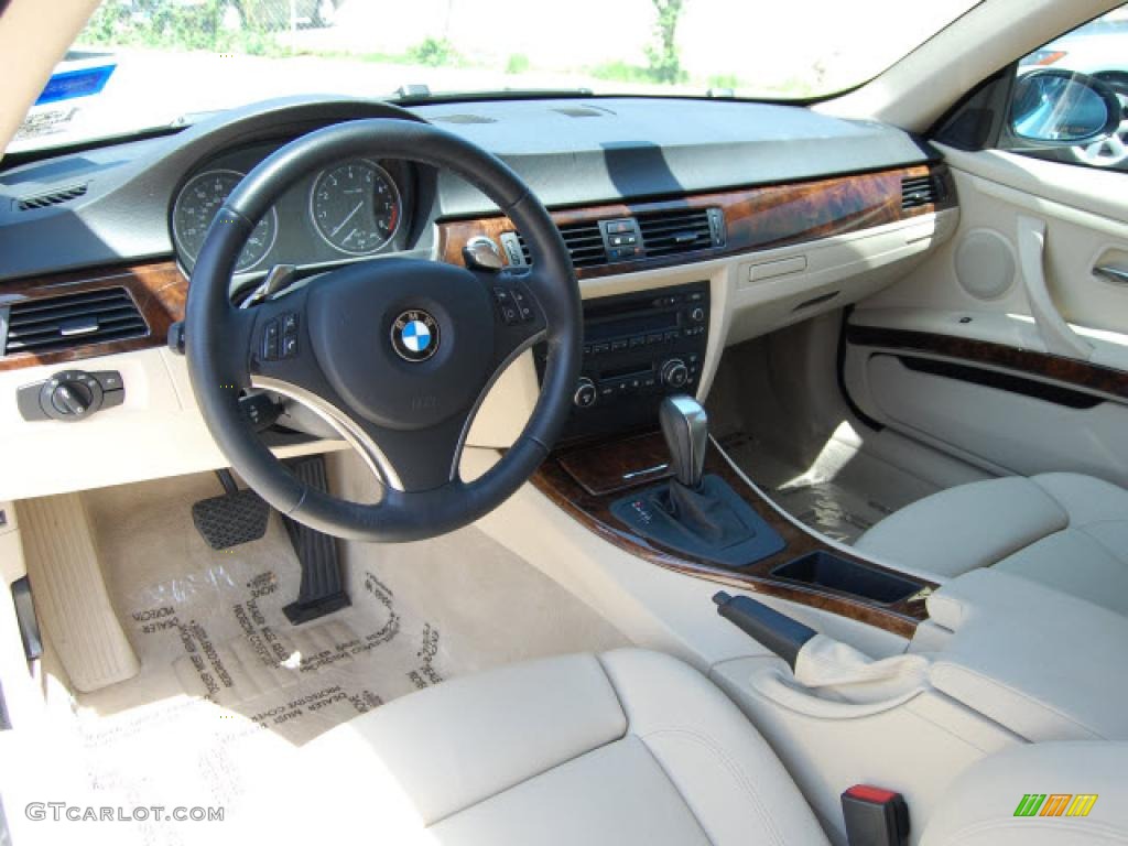 2008 3 Series 328i Coupe - Alpine White / Cream Beige photo #14