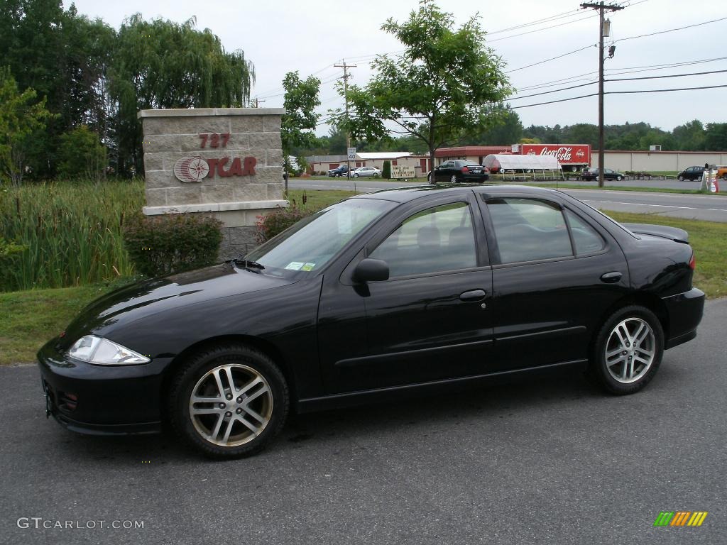 2002 Cavalier Sedan - Black / Graphite photo #1