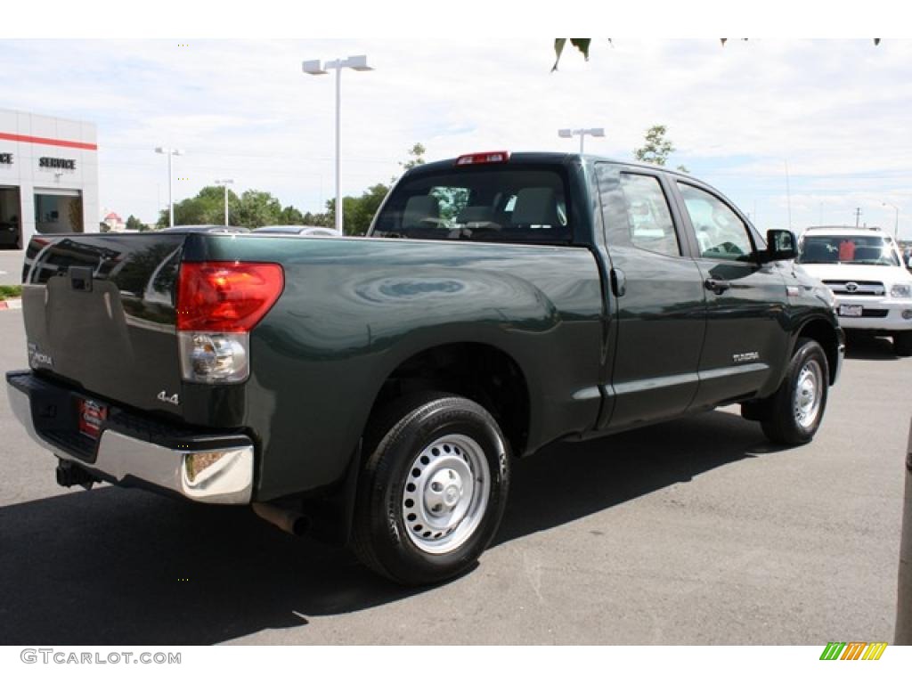 2008 Tundra Double Cab 4x4 - Timberland Green Mica / Beige photo #2