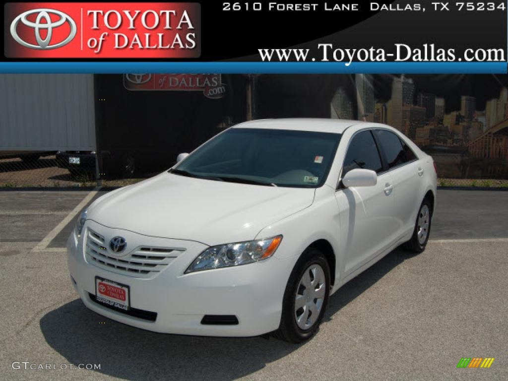 Super White Toyota Camry