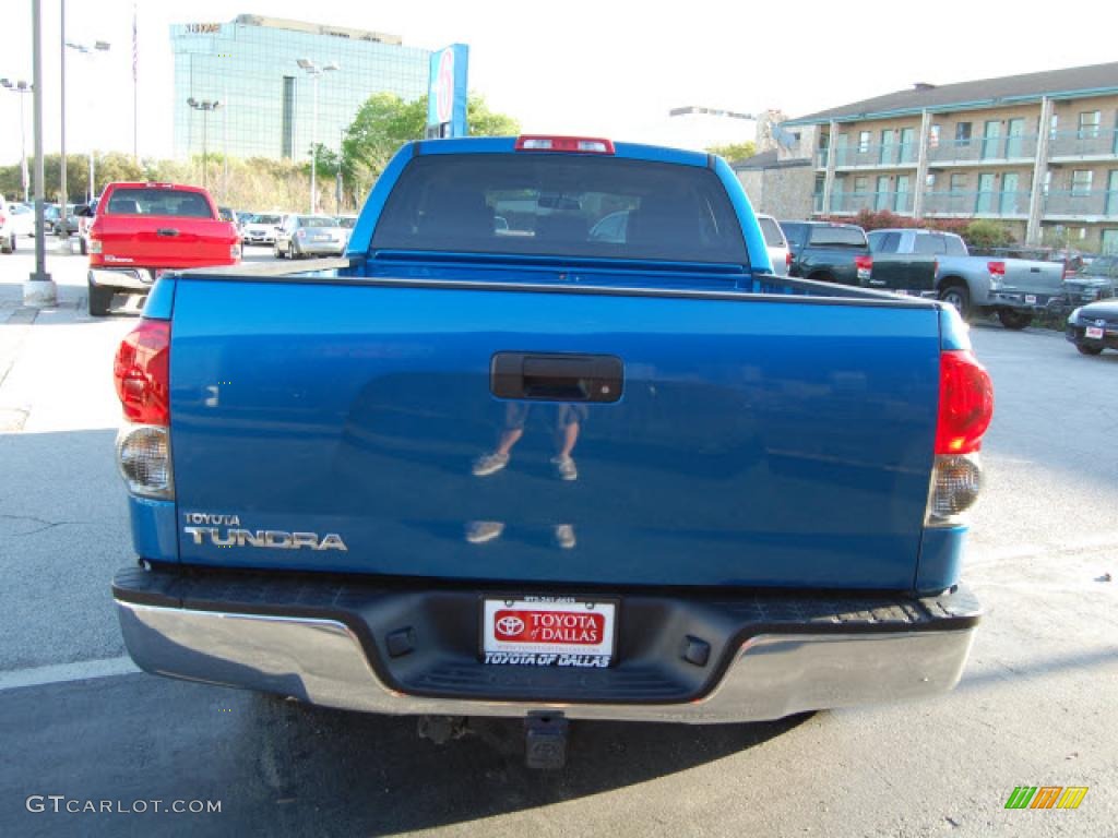 2008 Tundra SR5 Double Cab - Blue Streak Metallic / Beige photo #6