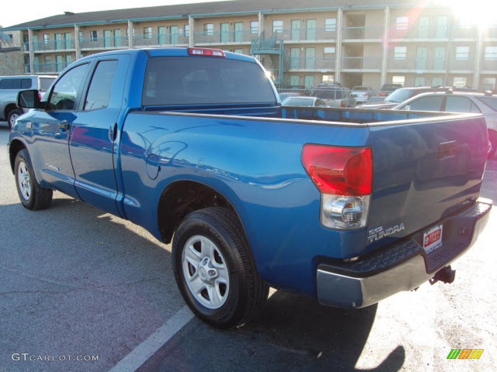 2008 Tundra SR5 Double Cab - Blue Streak Metallic / Beige photo #7