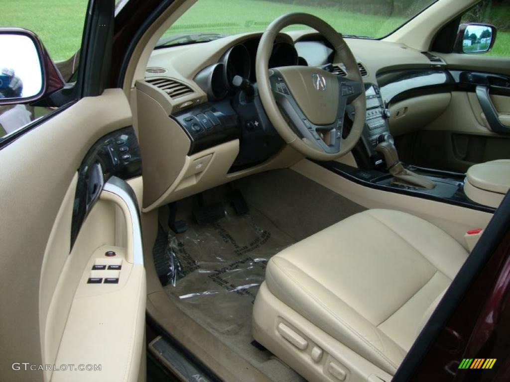 2007 MDX Technology - Dark Cherry Red Pearl / Parchment photo #13