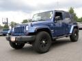 2009 Deep Water Blue Pearl Jeep Wrangler Unlimited Sahara 4x4  photo #1