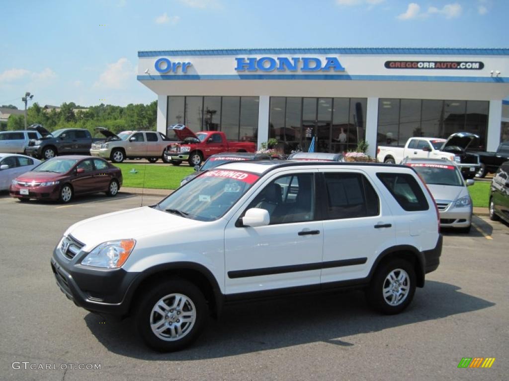 2004 CR-V EX 4WD - Taffeta White / Black photo #1