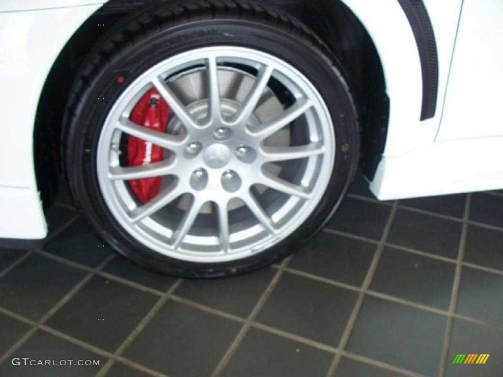 2010 Lancer Evolution GSR - Wicked White / Black Sport Fabric photo #2