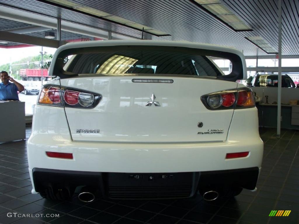 2010 Lancer Evolution GSR - Wicked White / Black Sport Fabric photo #18