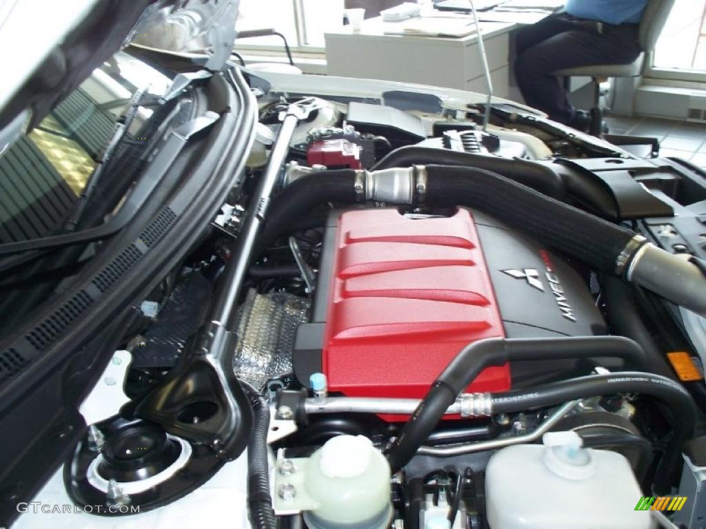 2010 Lancer Evolution GSR - Wicked White / Black Sport Fabric photo #21