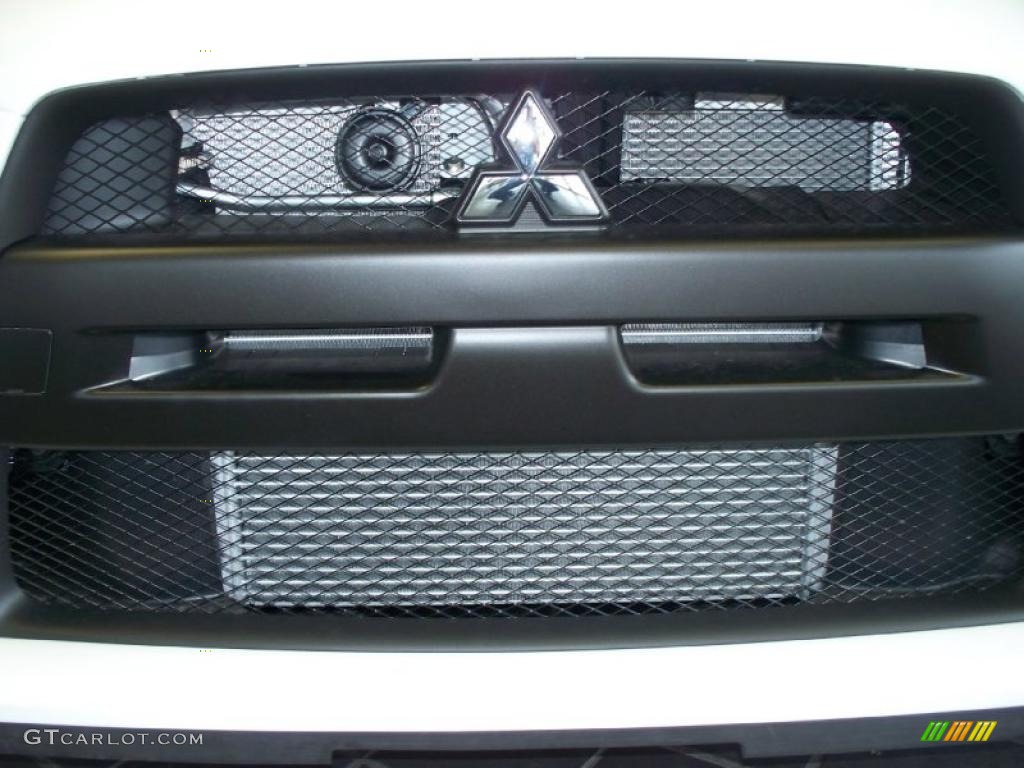 2010 Lancer Evolution GSR - Wicked White / Black Sport Fabric photo #23