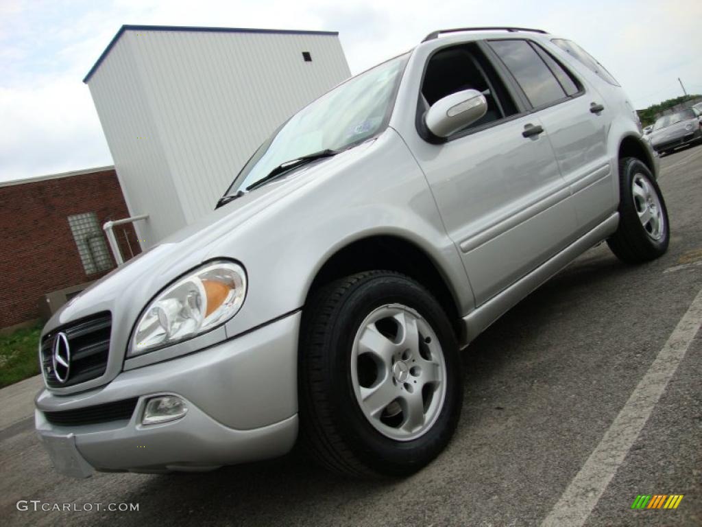 2003 ML 350 4Matic - Brilliant Silver Metallic / Ash photo #1