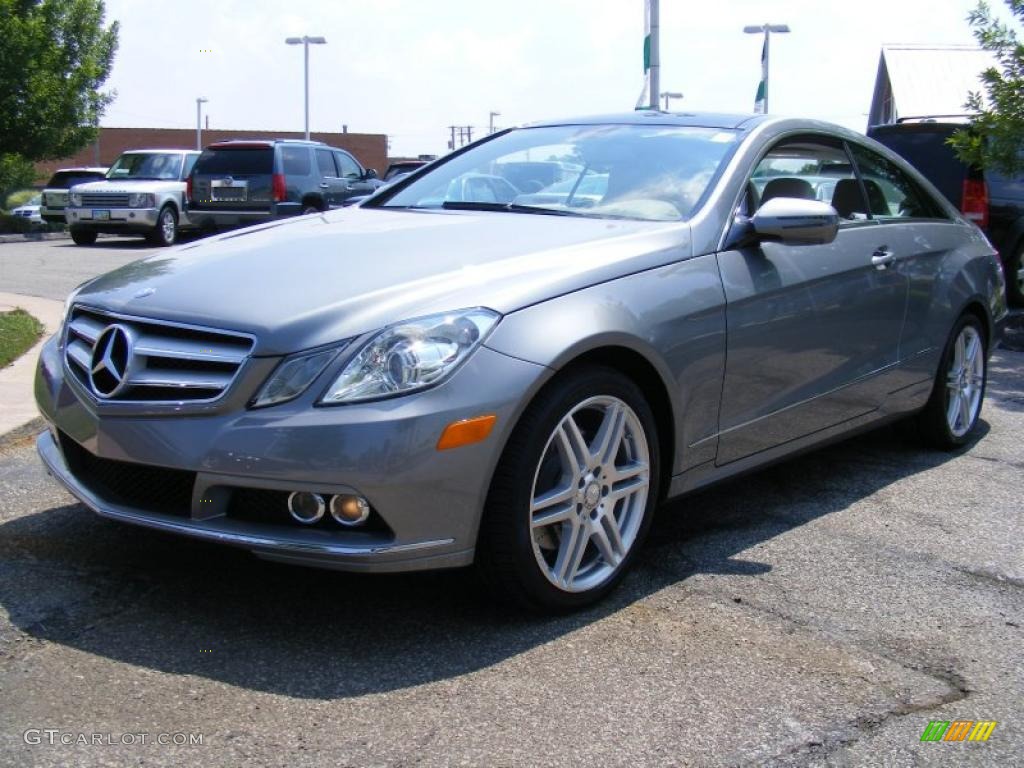 2010 E 350 Coupe - Palladium Silver Metallic / Ash Gray photo #1