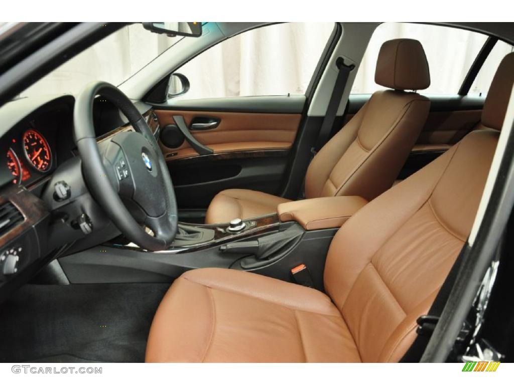 2007 3 Series 335xi Sedan - Jet Black / Terra/Black Dakota Leather photo #12