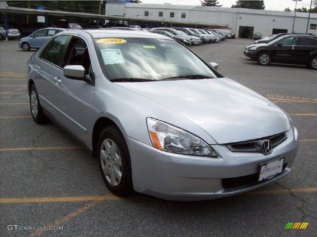 2003 Accord LX Sedan - Satin Silver Metallic / Gray photo #1