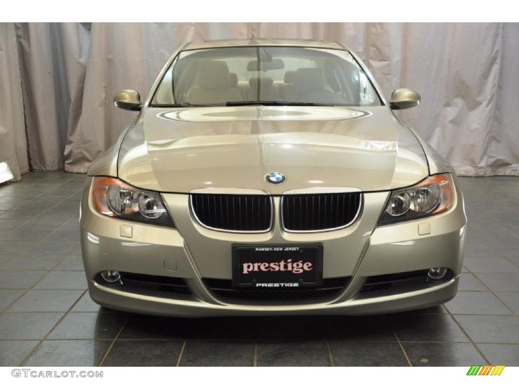 2007 3 Series 328xi Sedan - Platinum Bronze Metallic / Beige photo #6