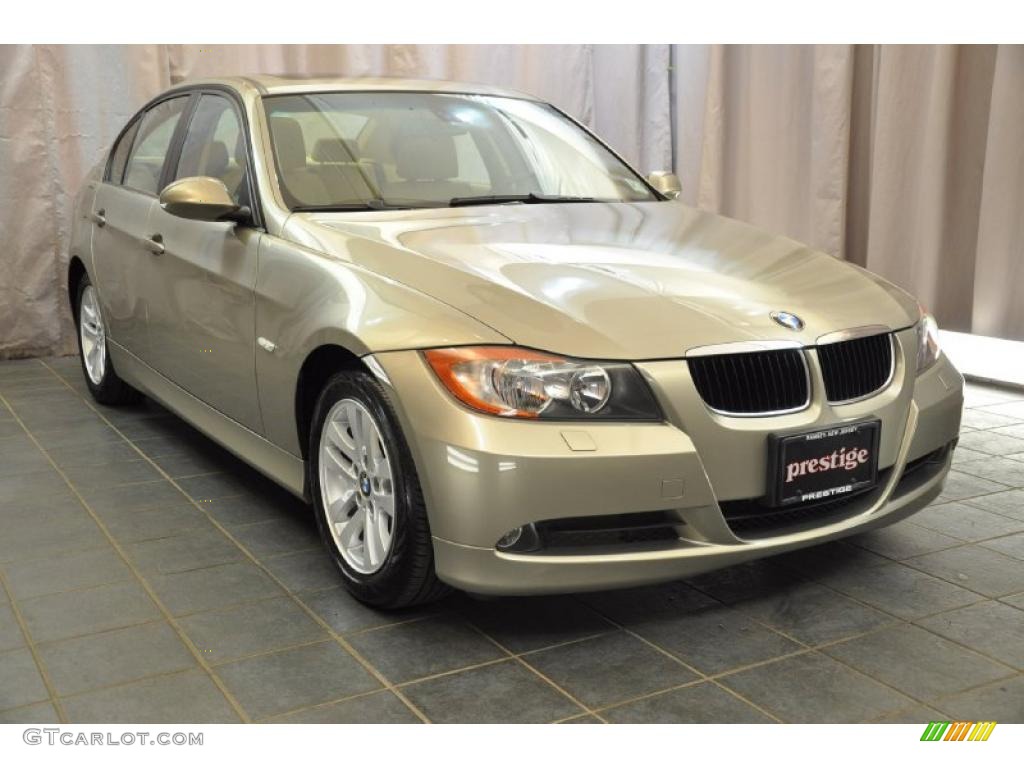 2007 3 Series 328xi Sedan - Platinum Bronze Metallic / Beige photo #7