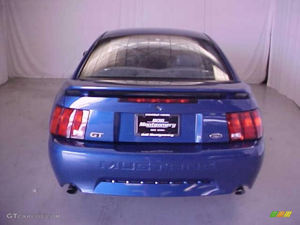 2002 Mustang GT Coupe - Sonic Blue Metallic / Medium Graphite photo #15