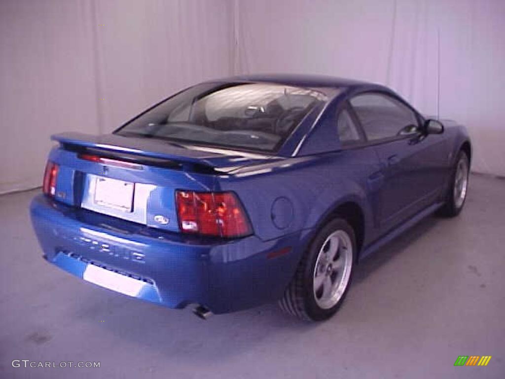 2002 Mustang GT Coupe - Sonic Blue Metallic / Medium Graphite photo #16