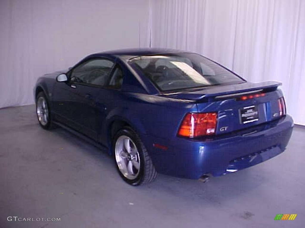 2002 Mustang GT Coupe - Sonic Blue Metallic / Medium Graphite photo #17