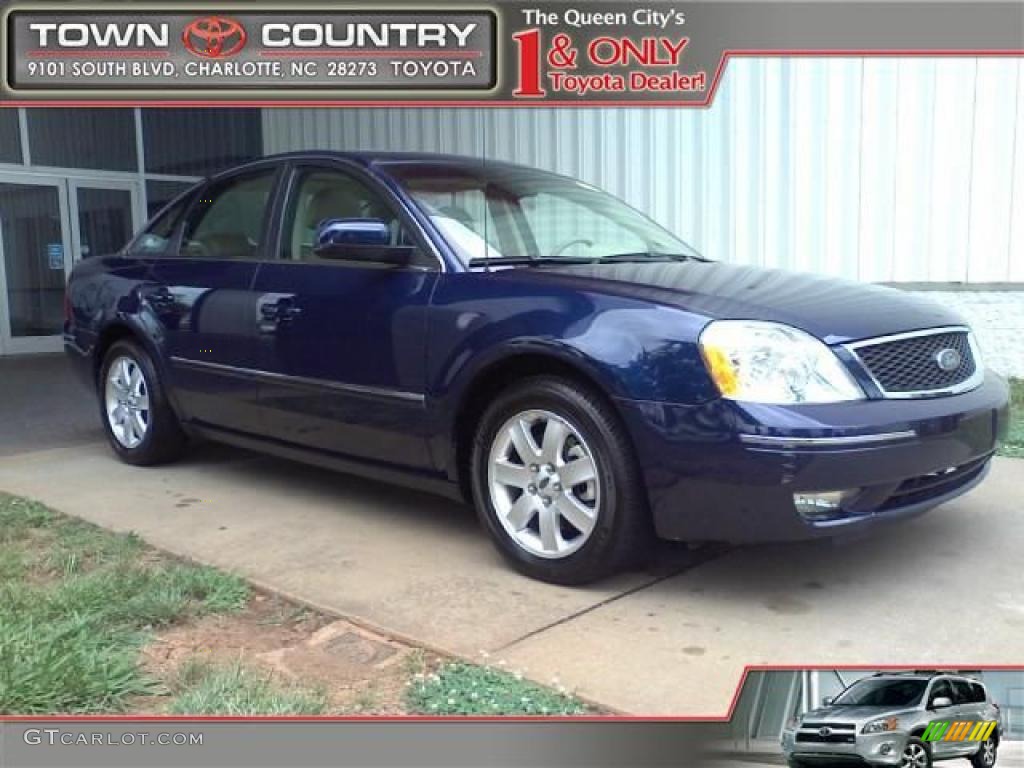 2005 Five Hundred SEL - Dark Blue Pearl Metallic / Pebble Beige photo #1