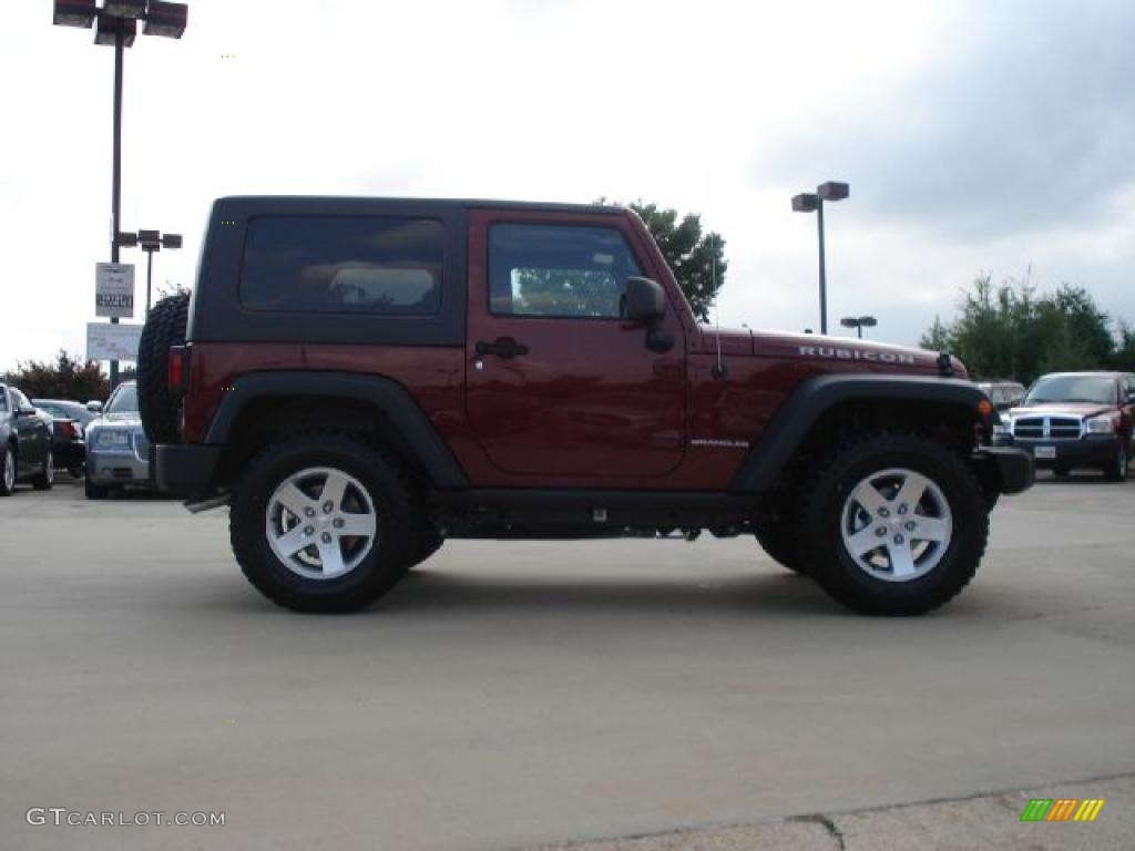 2010 Wrangler Rubicon 4x4 - Red Rock Crystal Pearl / Dark Slate Gray/Medium Slate Gray photo #2