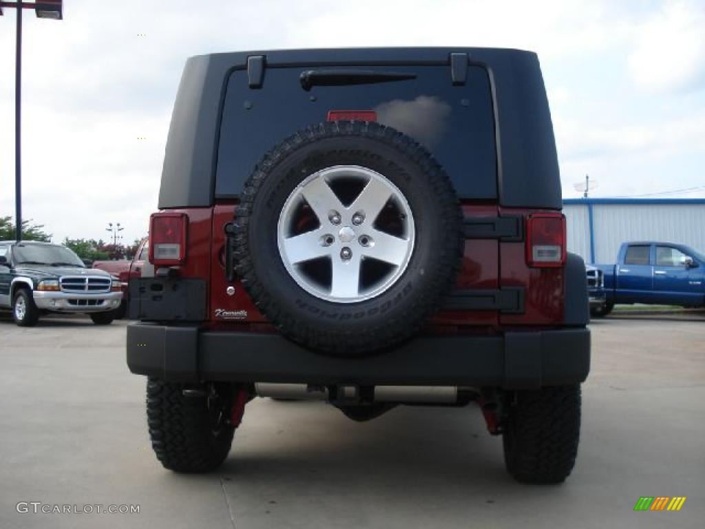 2010 Wrangler Rubicon 4x4 - Red Rock Crystal Pearl / Dark Slate Gray/Medium Slate Gray photo #4