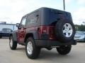 2010 Red Rock Crystal Pearl Jeep Wrangler Rubicon 4x4  photo #5