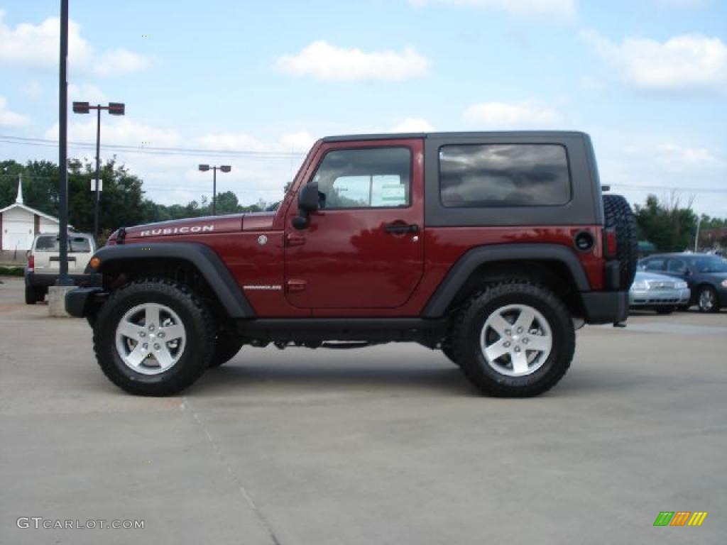 2010 Wrangler Rubicon 4x4 - Red Rock Crystal Pearl / Dark Slate Gray/Medium Slate Gray photo #6