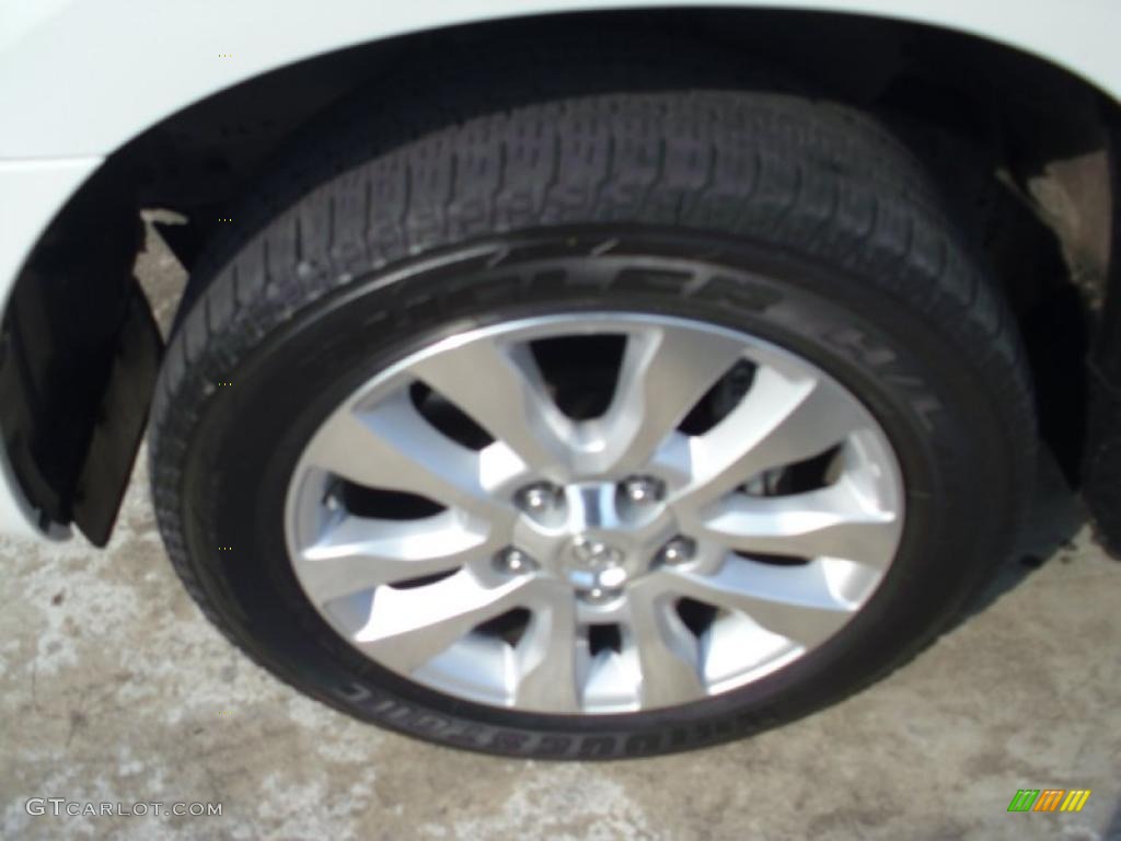 2008 Sequoia Platinum - Super White / Sand Beige photo #3