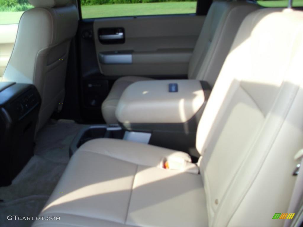 2008 Sequoia Platinum - Super White / Sand Beige photo #7