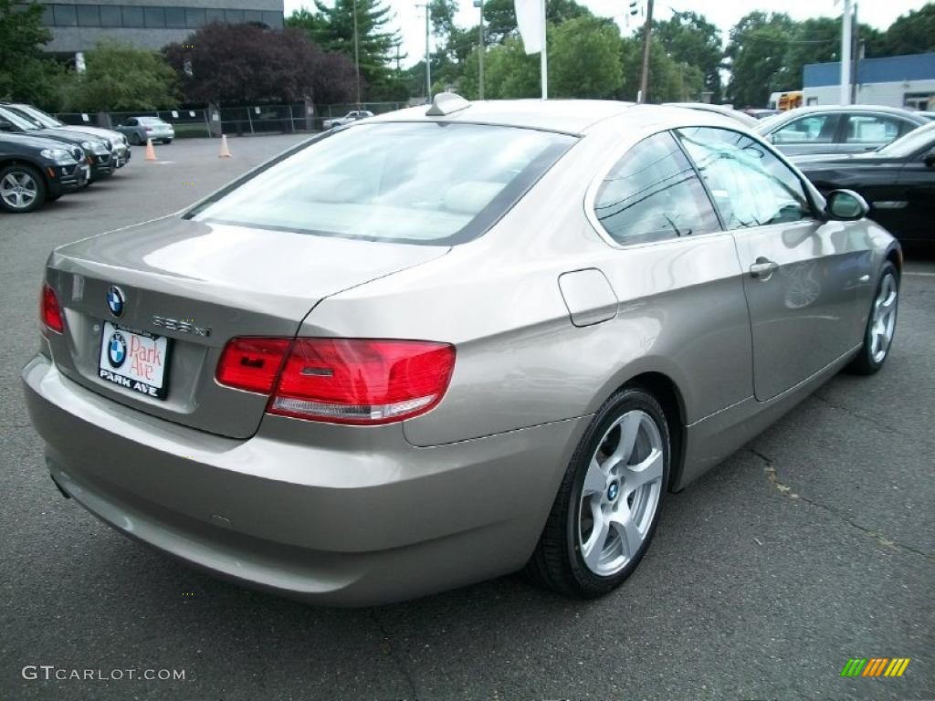 2007 3 Series 328xi Coupe - Platinum Bronze Metallic / Cream Beige photo #5