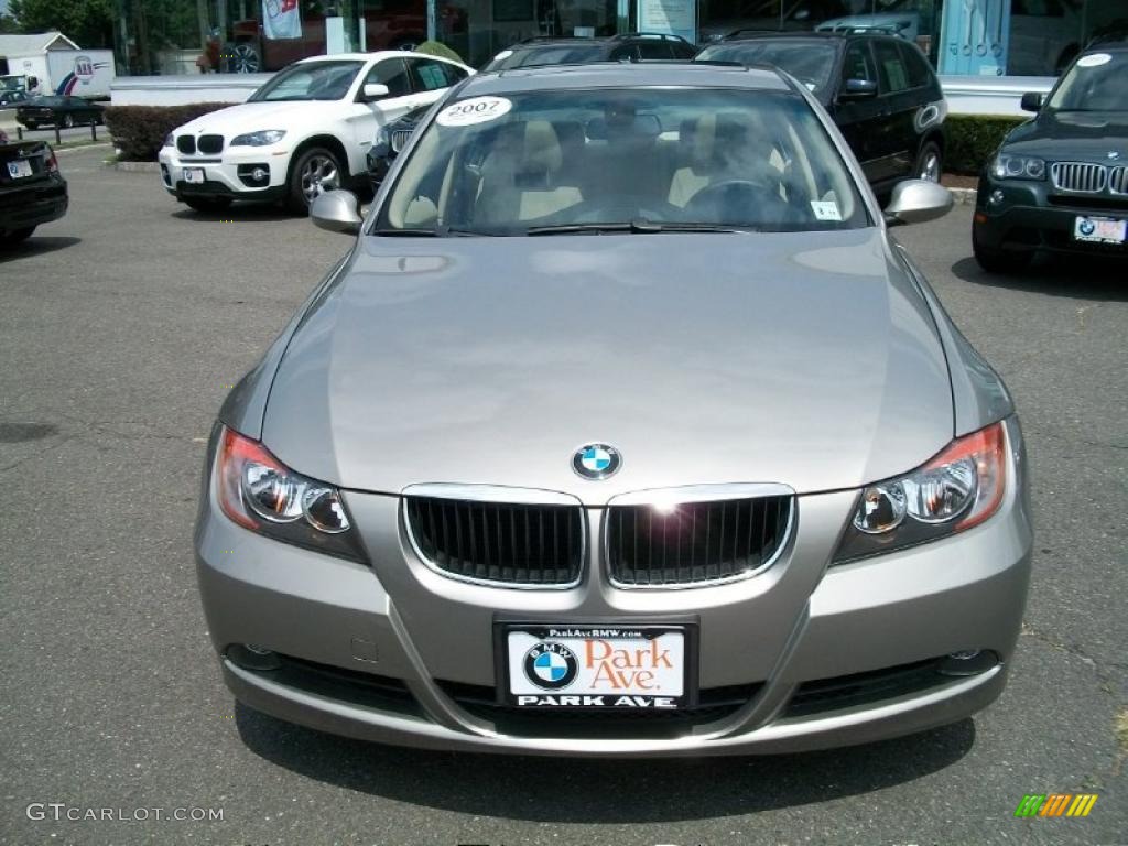 2007 3 Series 328i Sedan - Platinum Bronze Metallic / Beige photo #2