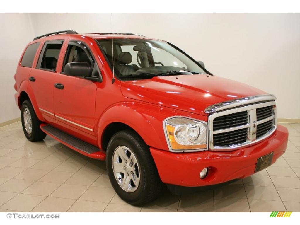 2005 Durango Limited 4x4 - Flame Red / Medium Slate Gray photo #1