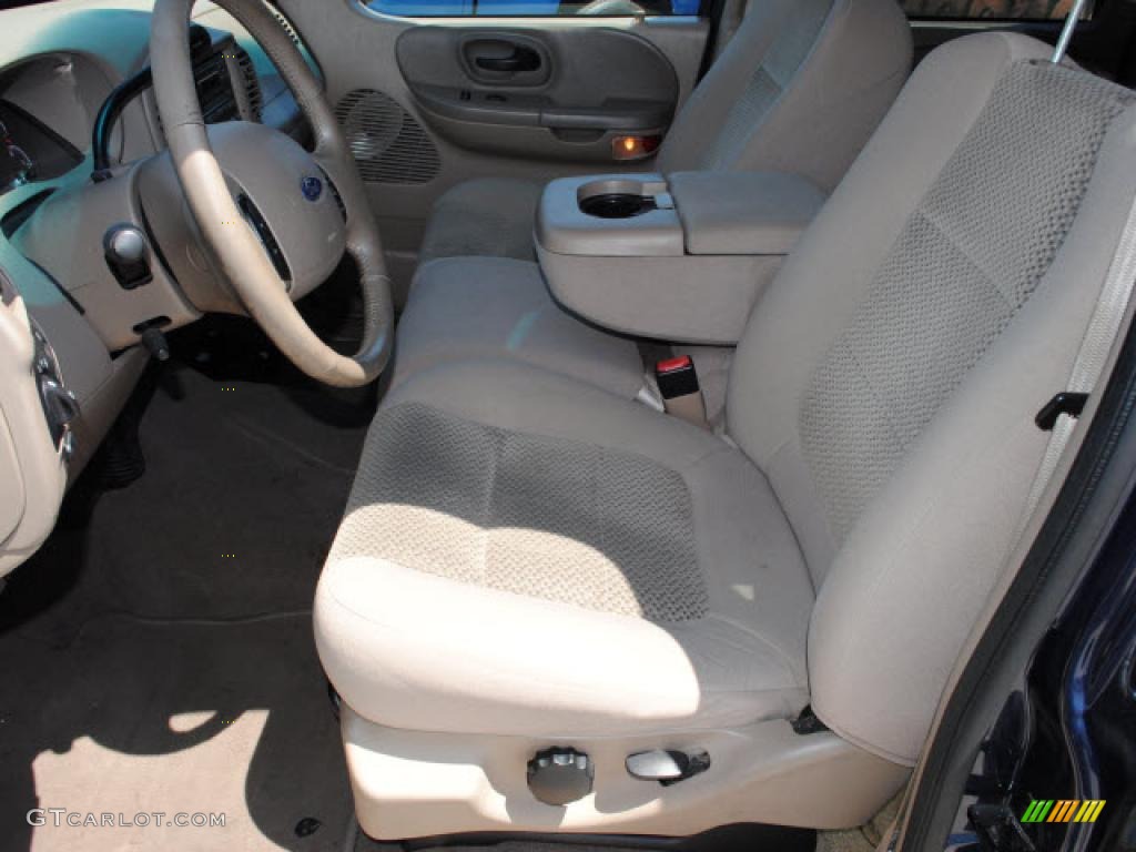 2002 F150 XLT SuperCrew - True Blue Metallic / Medium Parchment photo #16