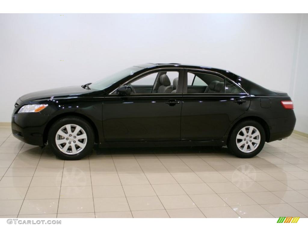 2007 Camry XLE V6 - Black / Bisque photo #4