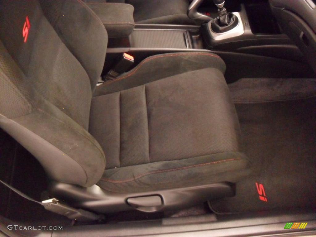 2007 Civic Si Coupe - Galaxy Gray Metallic / Black photo #19
