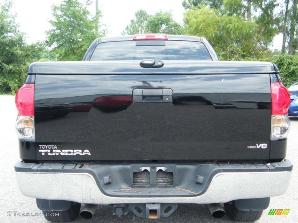 2007 Tundra SR5 TRD Double Cab - Black / Beige photo #4