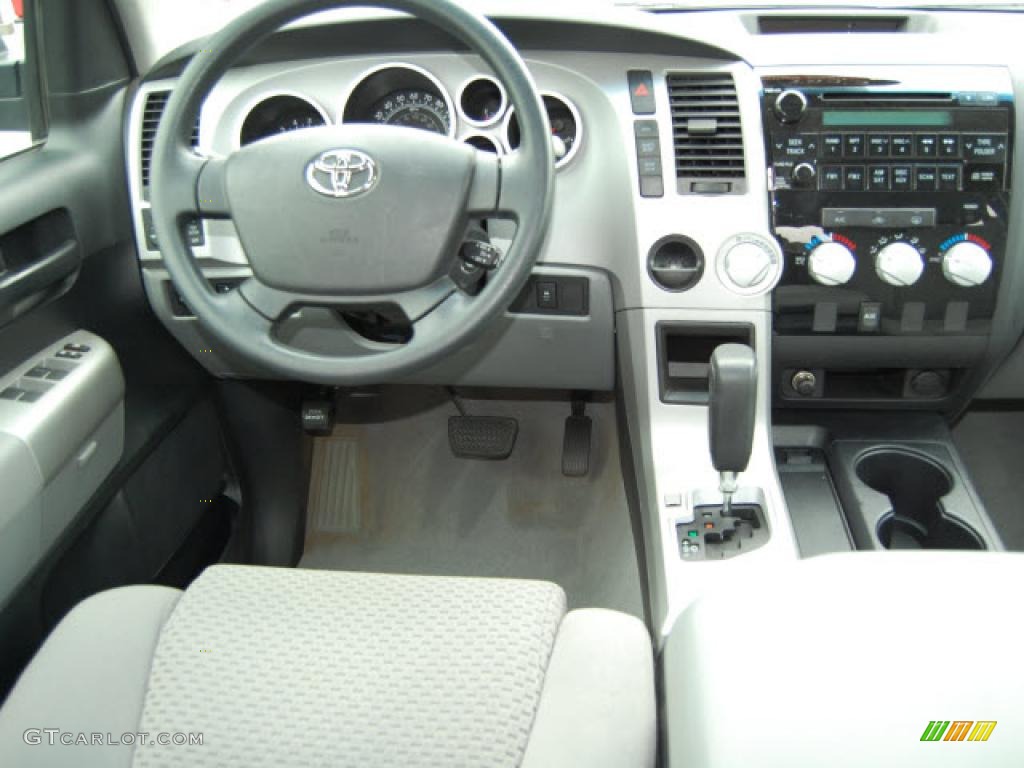 2007 Tundra SR5 CrewMax - Timberland Mica / Graphite Gray photo #14